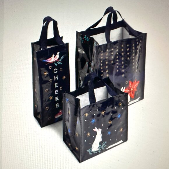 VERA BRADLEY 3-PIECE MARKET TOTE SET:NWT WINTER FOREST - Picture 1 of 4